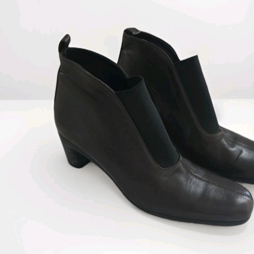 Arche- Dark Brown Leather Ankle Booties – Size 7 – Made in France